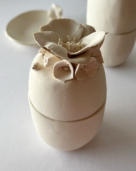 Blossom Porcelain Canister