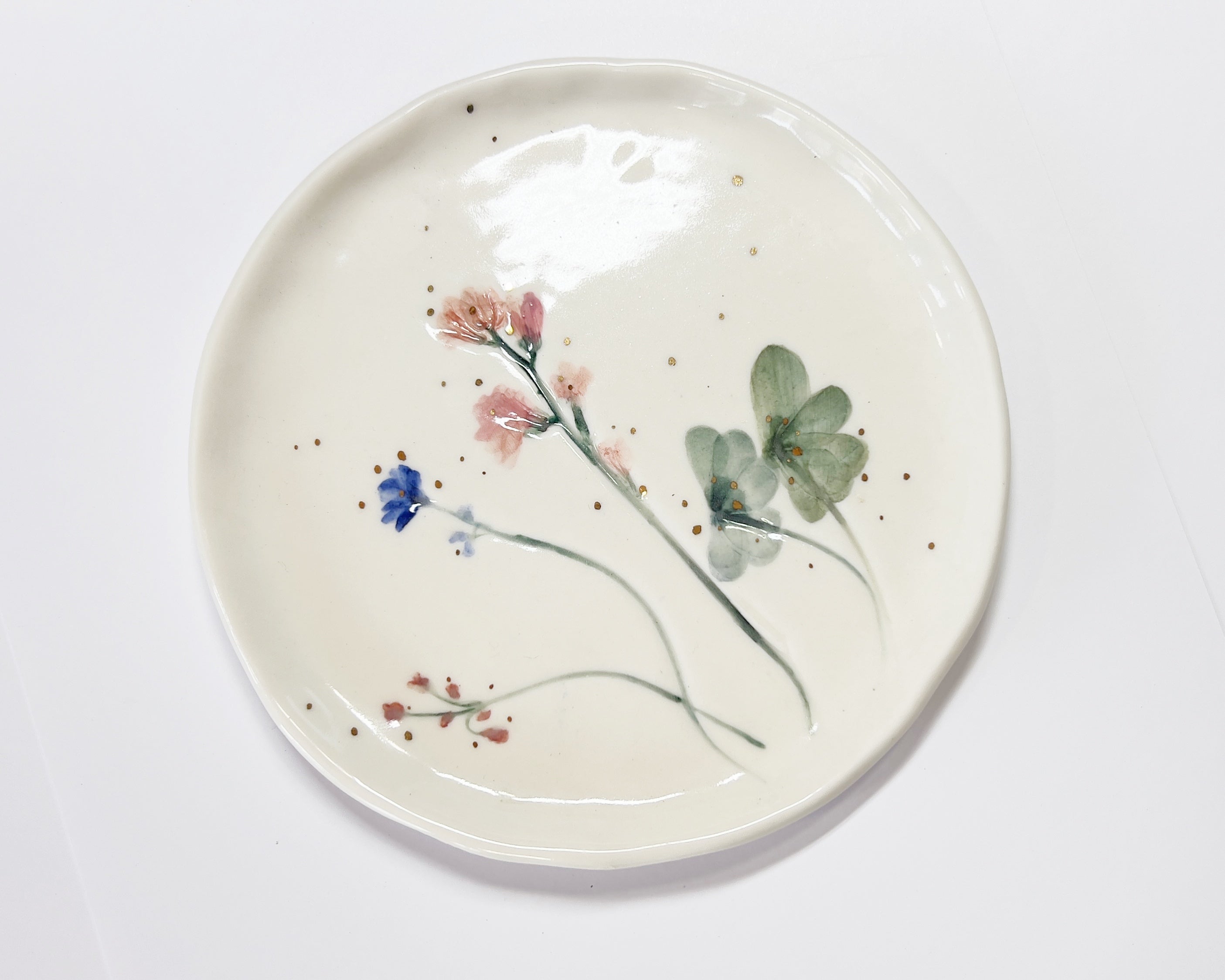 Porcelain Flower Plate