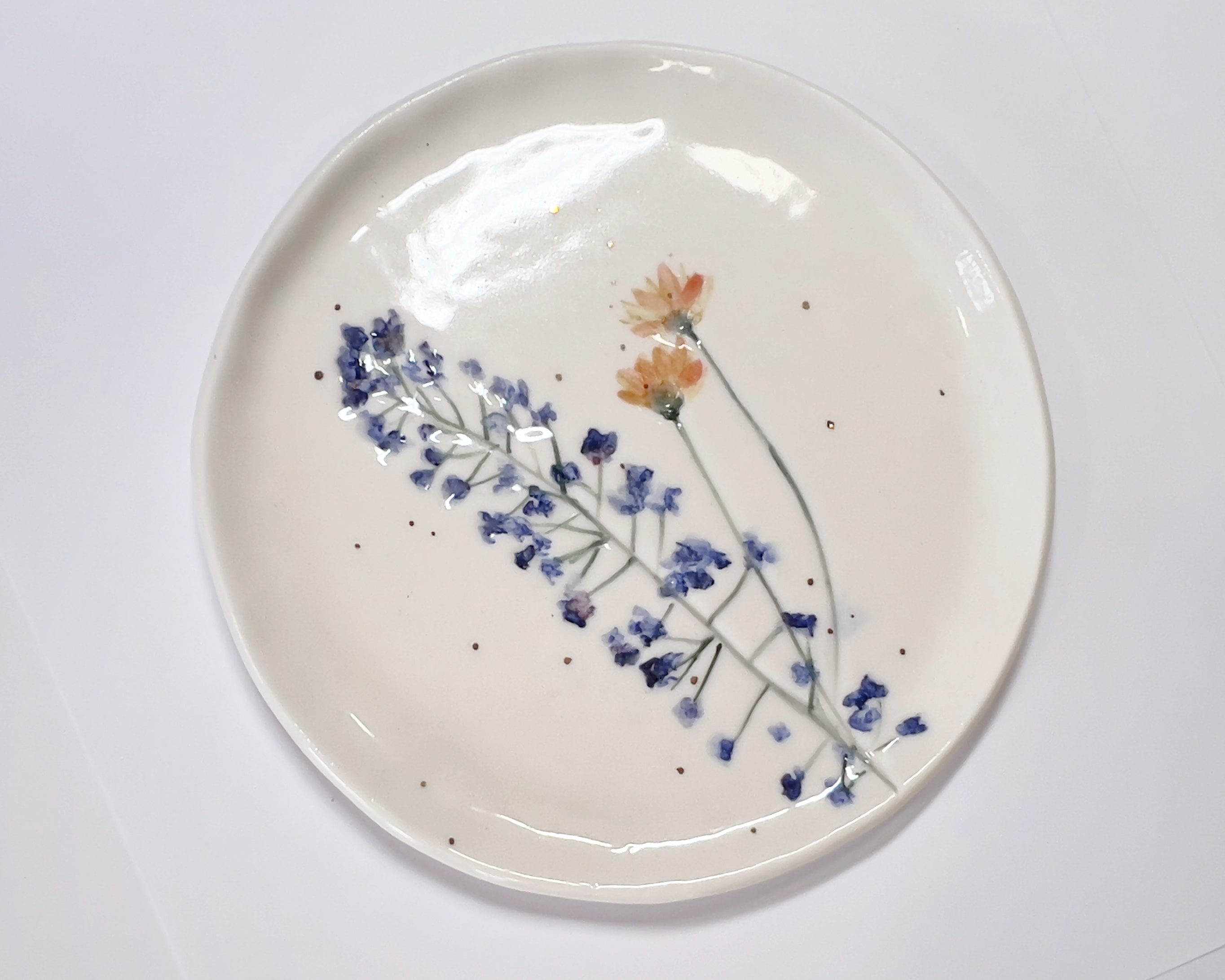 Porcelain Flower Plate