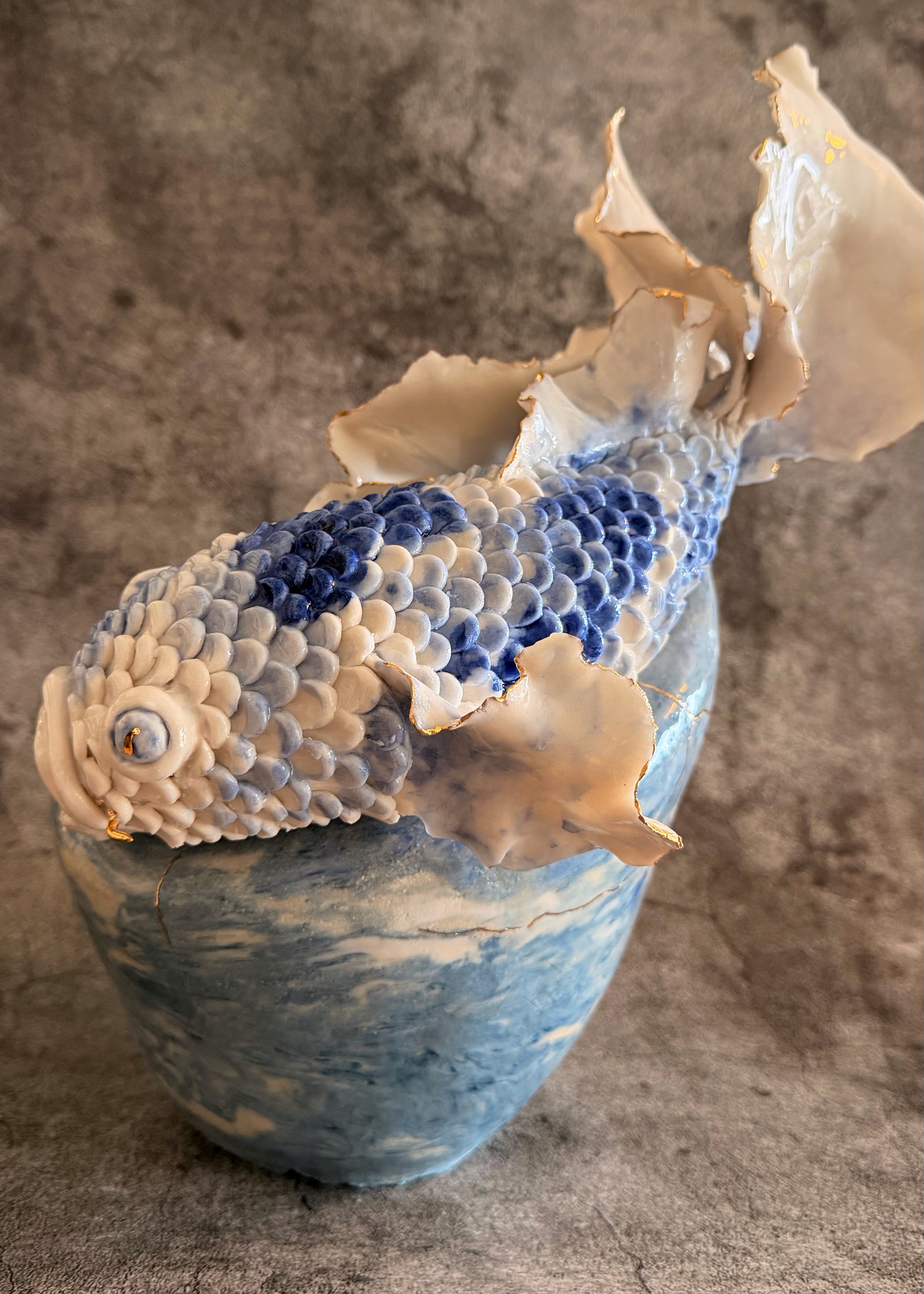 Blue Butterfly Koi