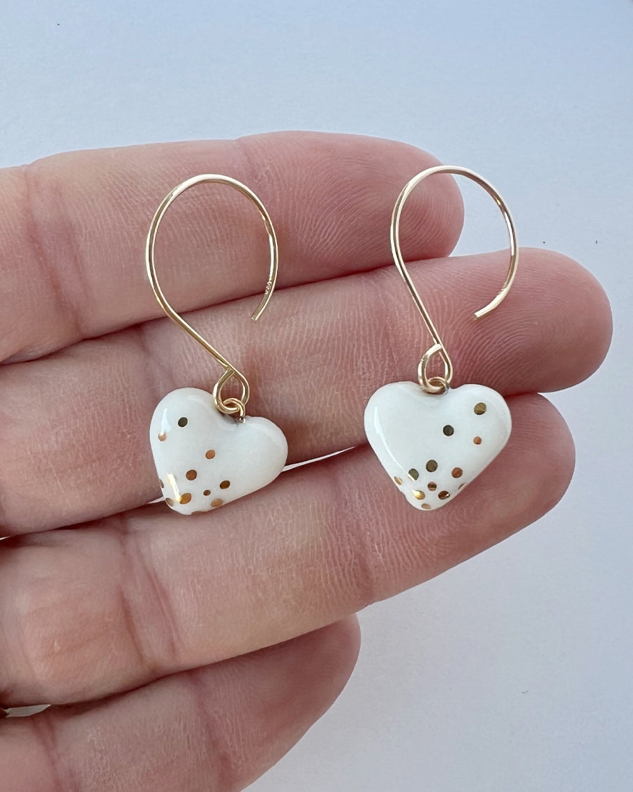 Heart Drop Earrings