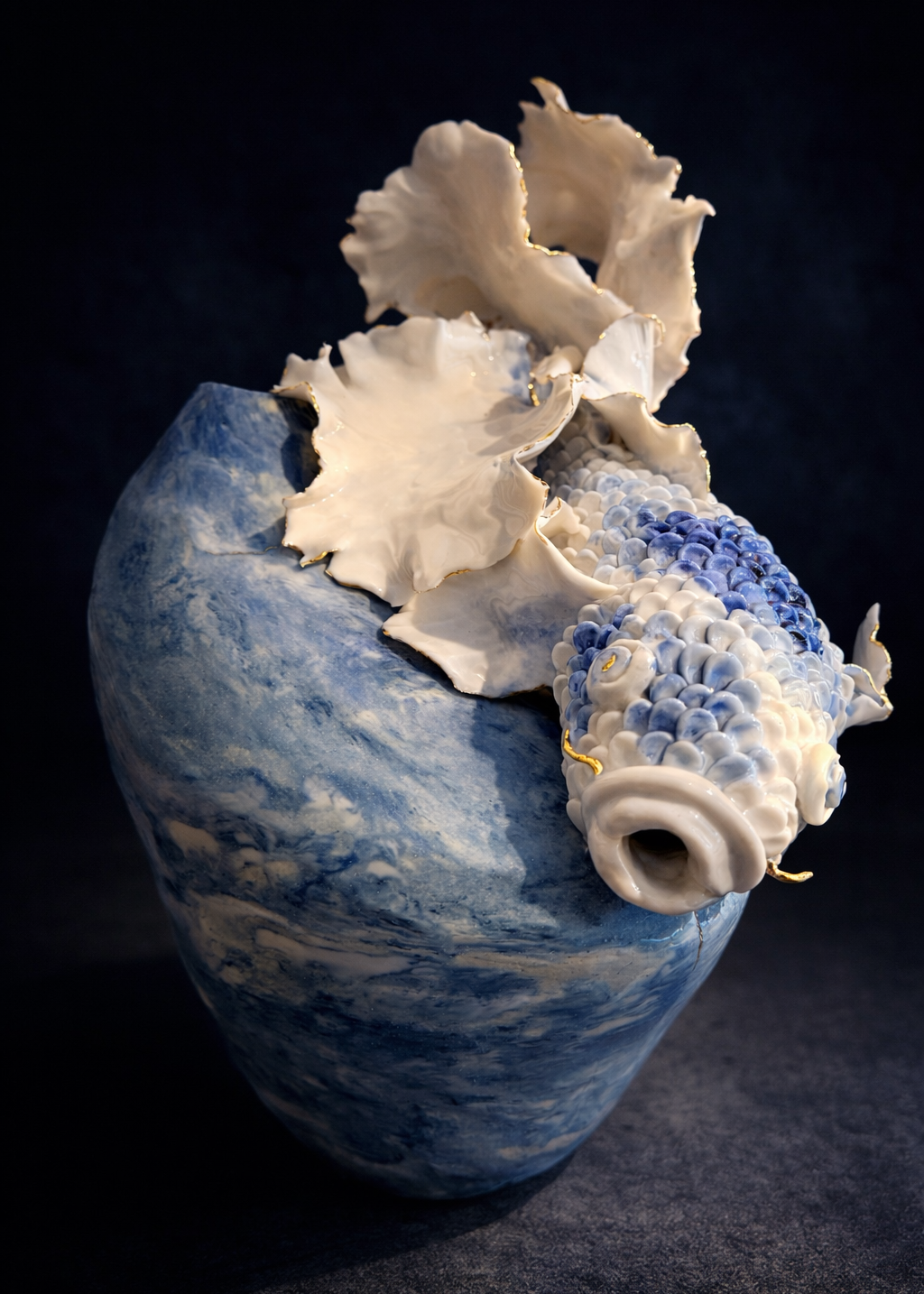 Blue Butterfly Koi