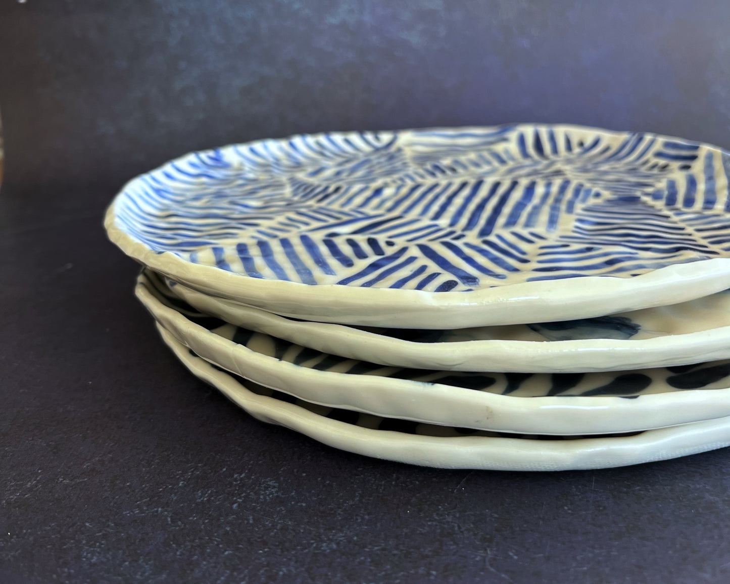 Blue Stripes (Dinner Plate)