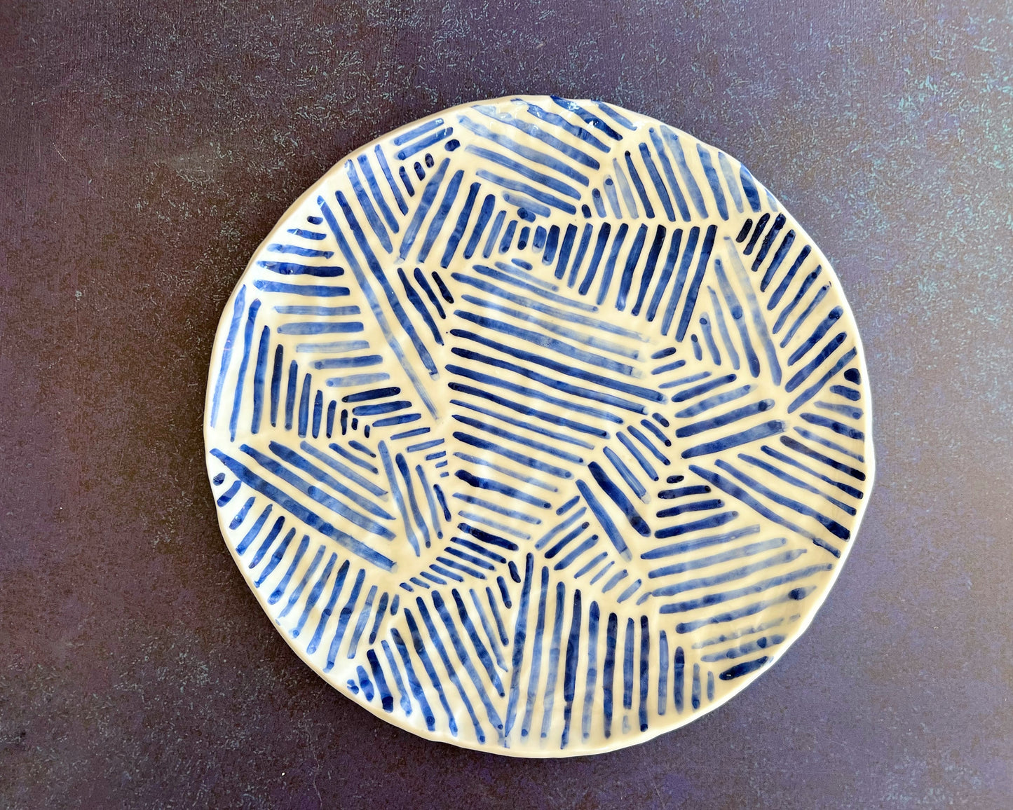 Blue Stripes (Dinner Plate)