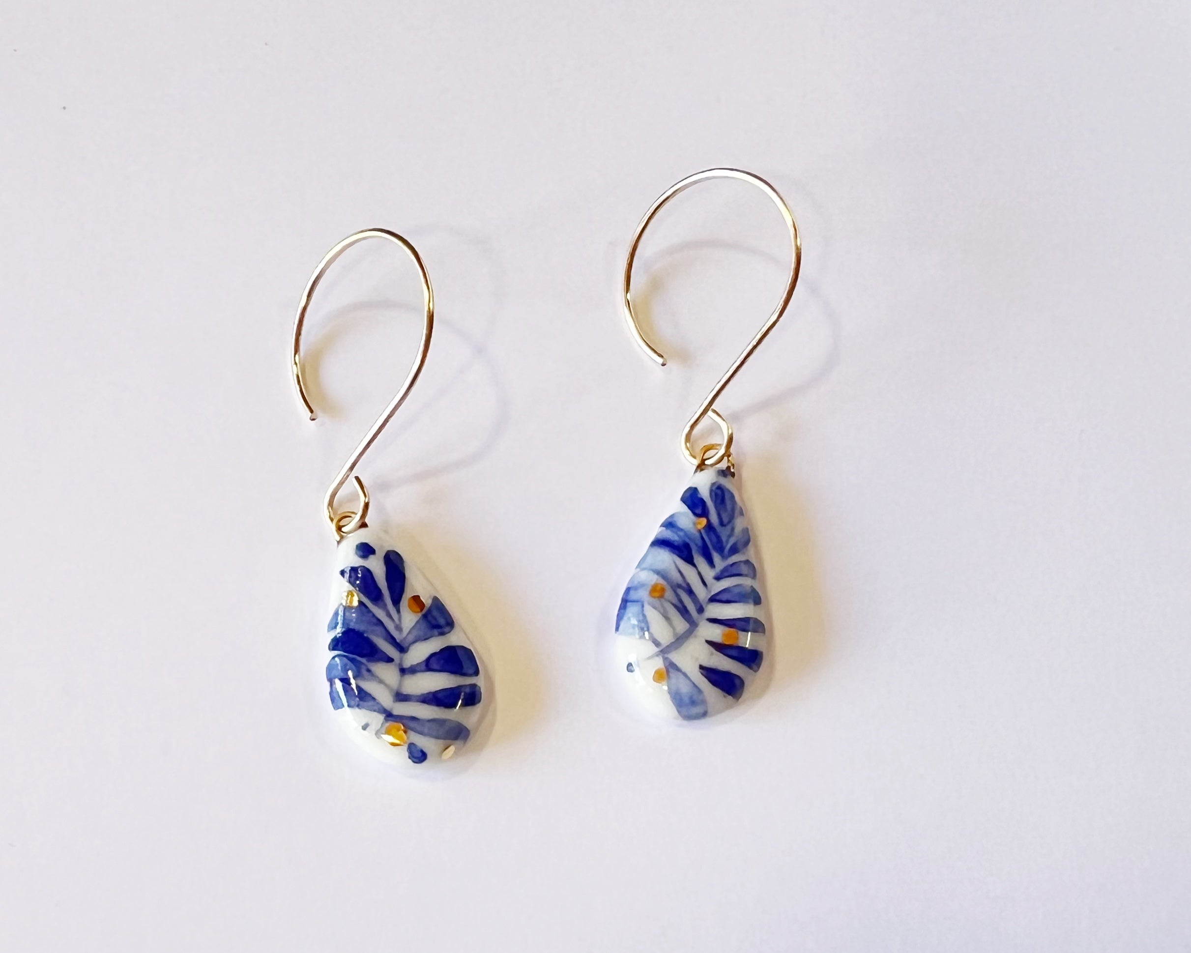 Blue Fern Earrings