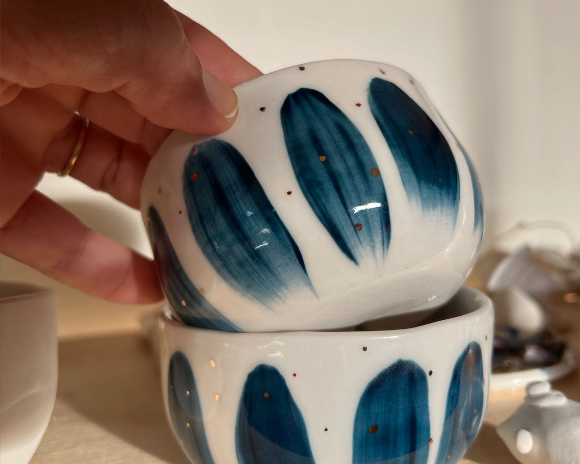 Sparkling Blue Bowls