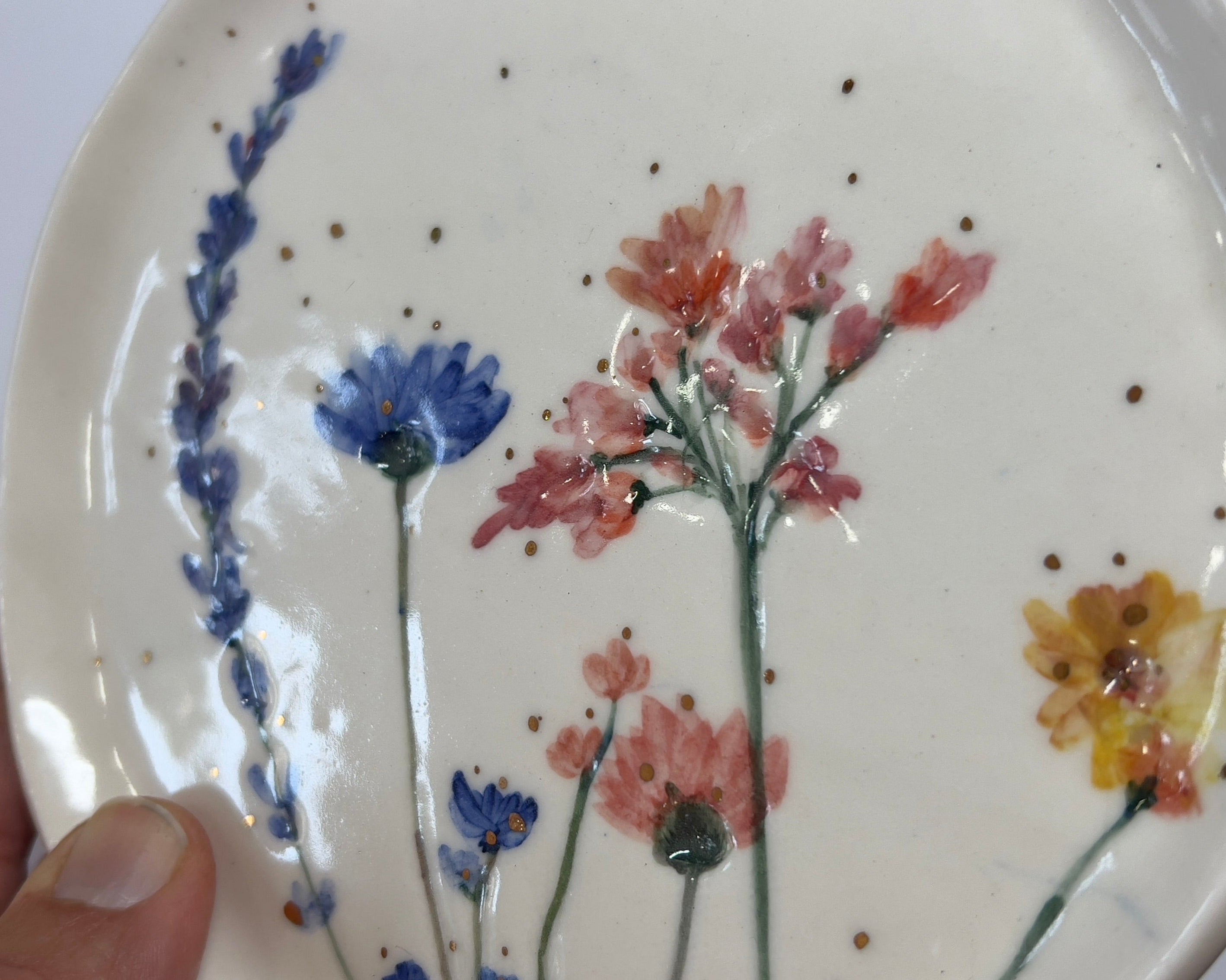 Porcelain Flower Plate