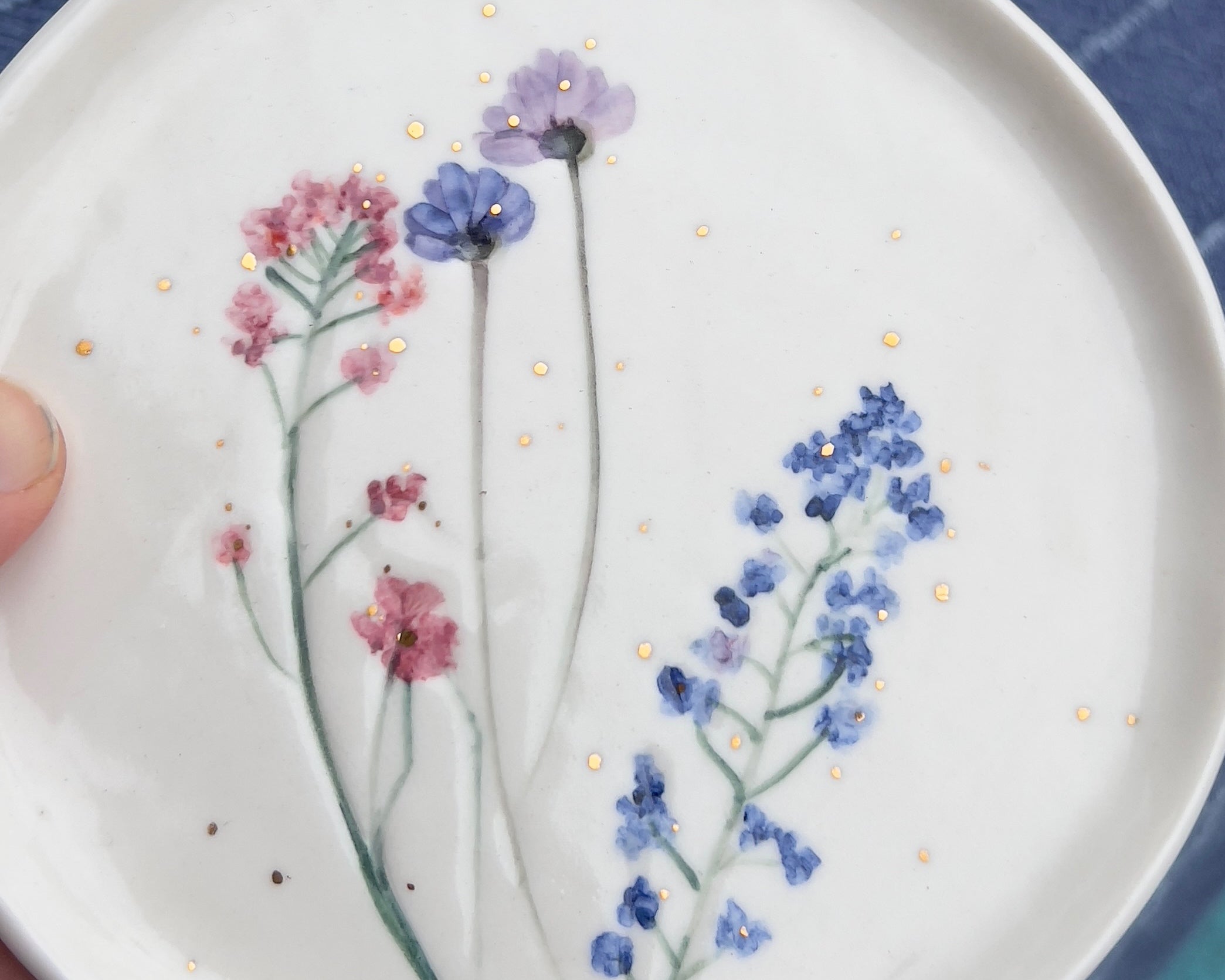 Porcelain Flower Plate