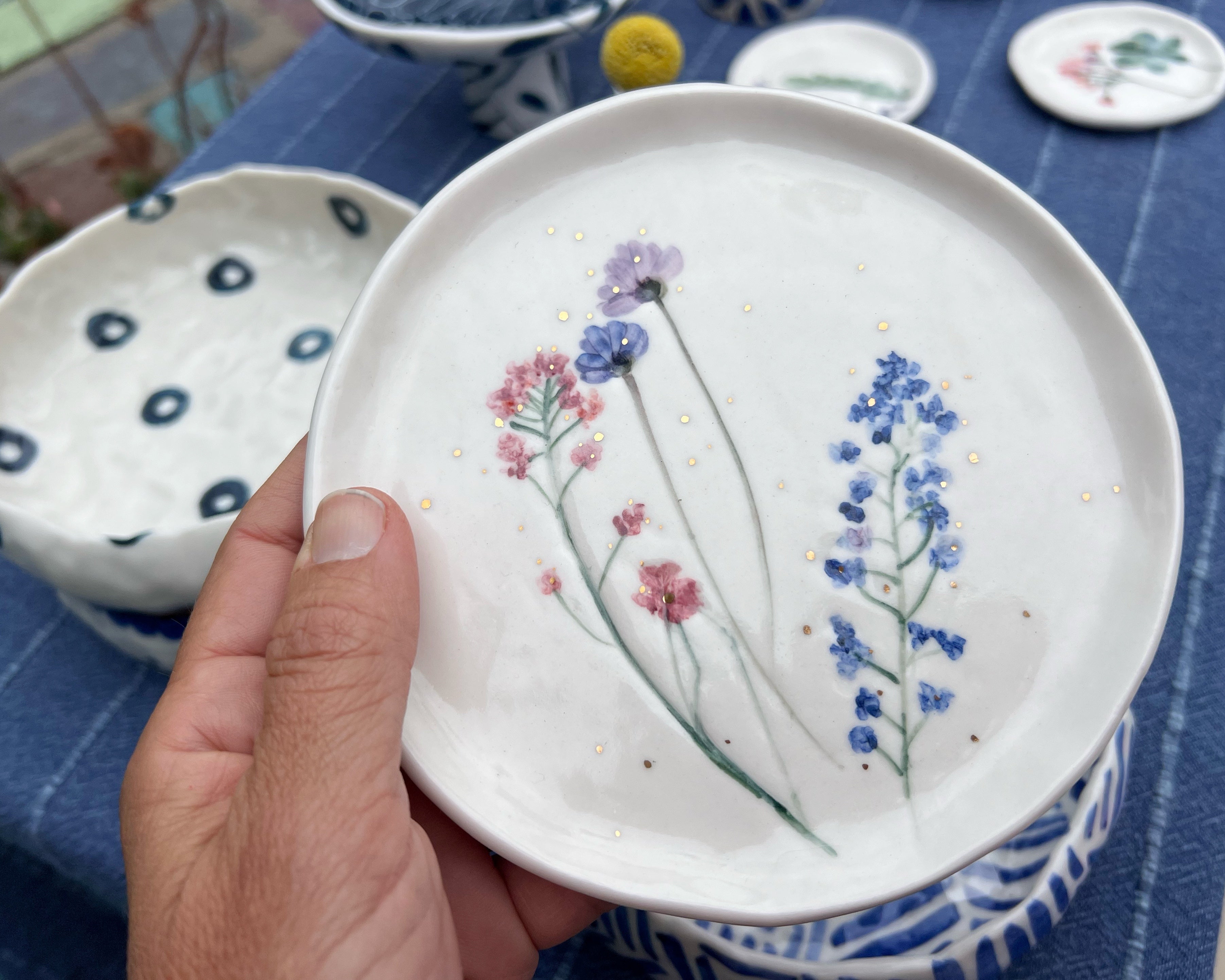 Porcelain Flower Plate