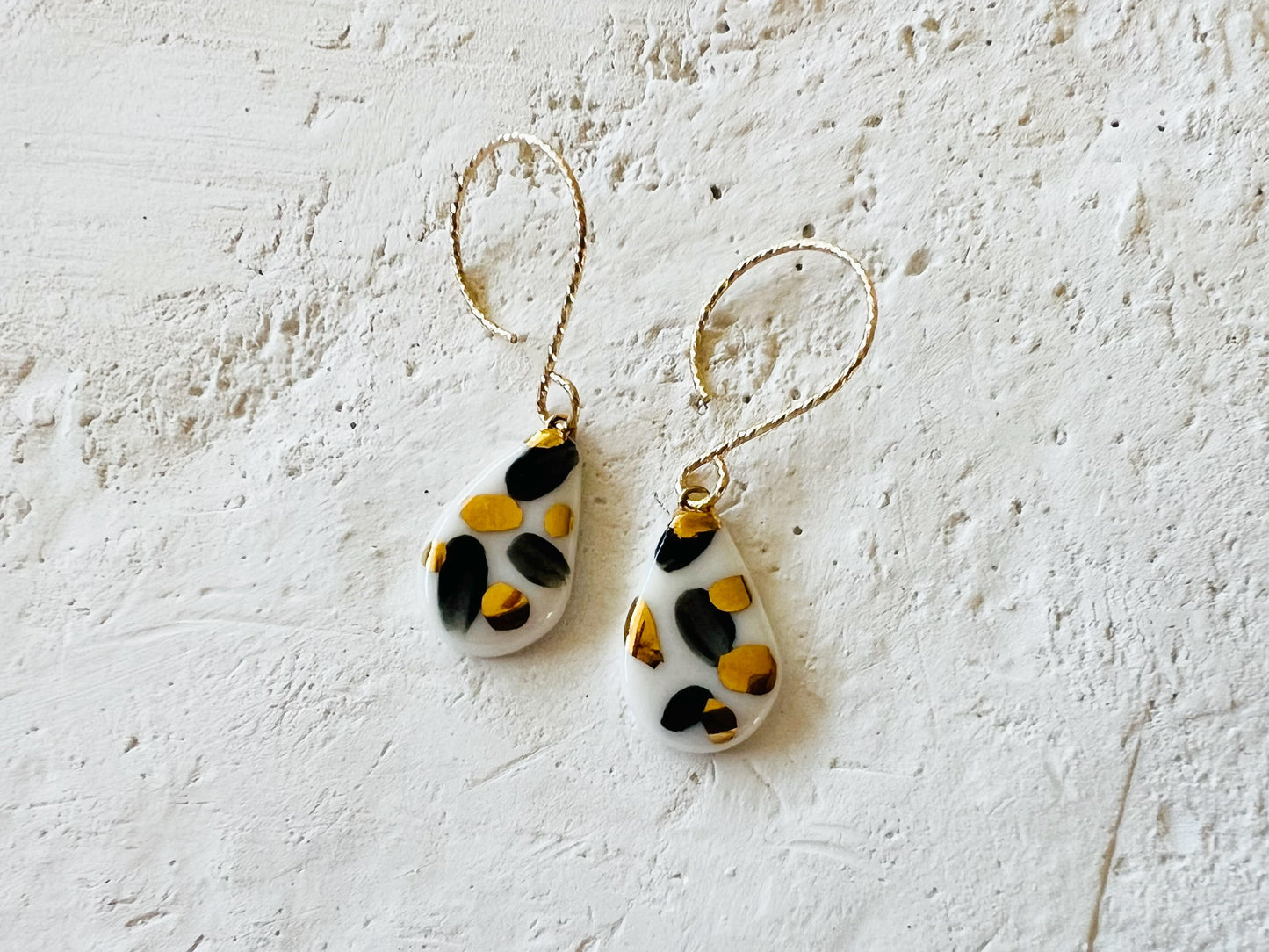 Black Droplet Earrings