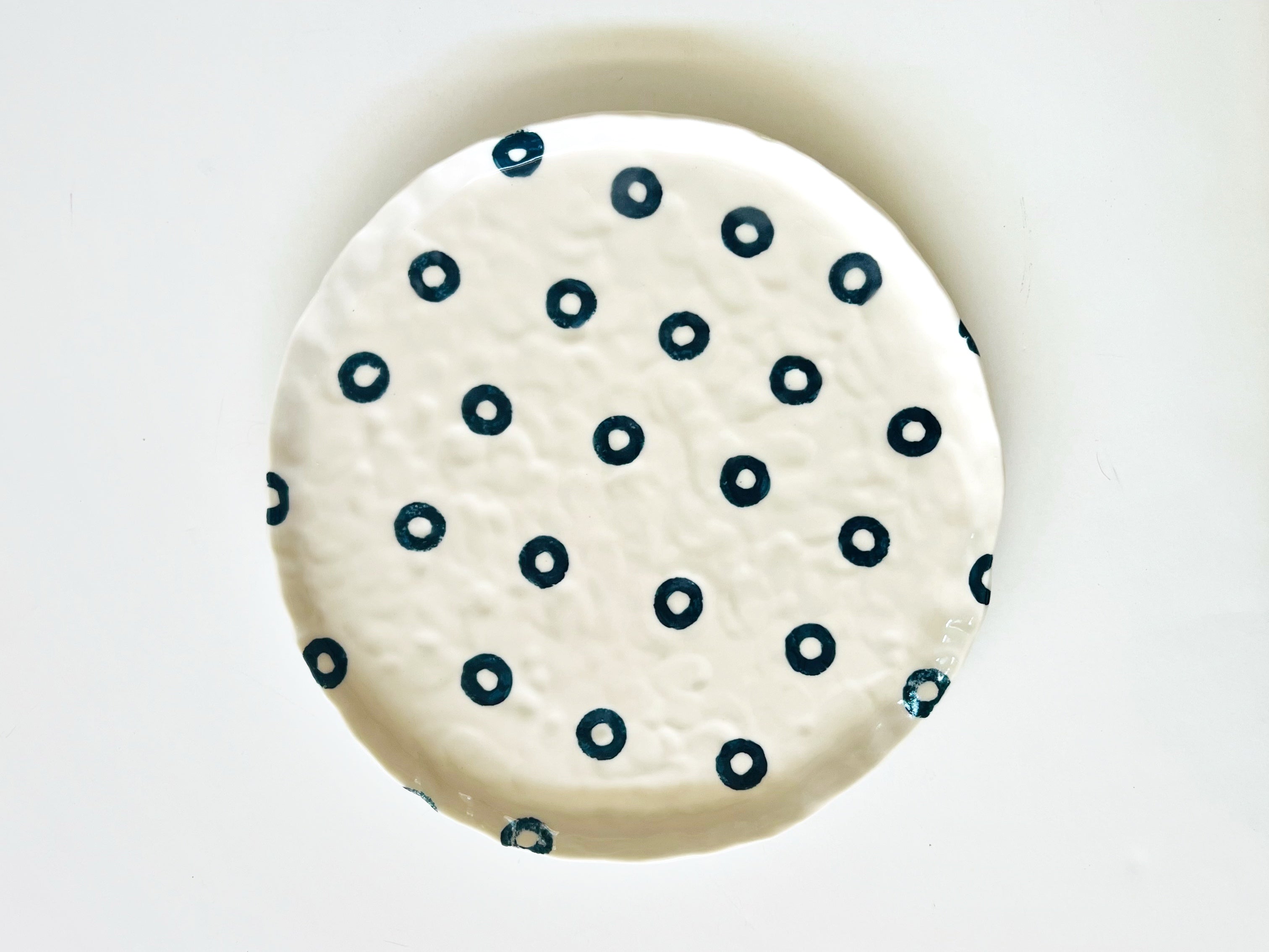 Blue Night Dots (Dinner Plate)