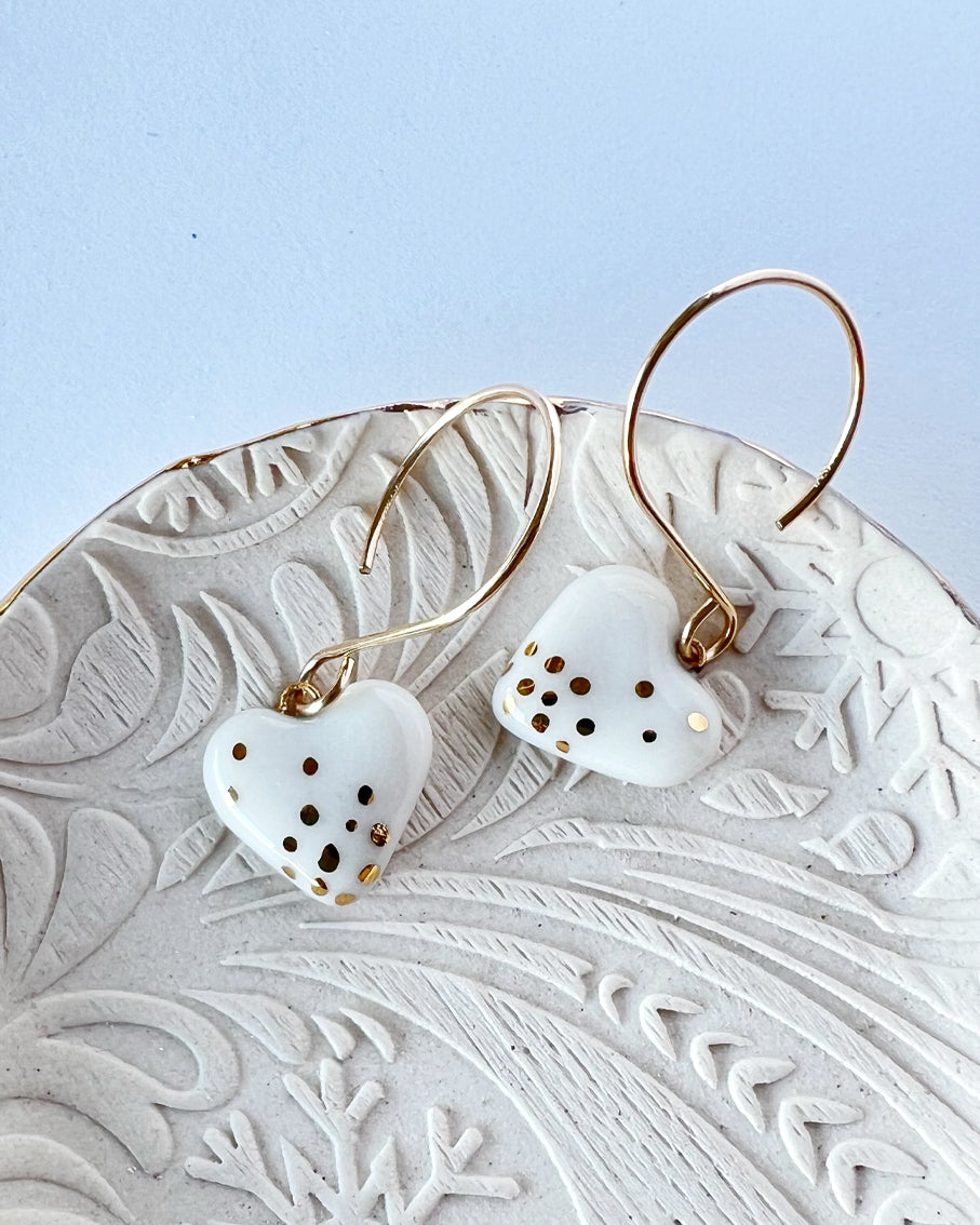 Heart Drop Earrings