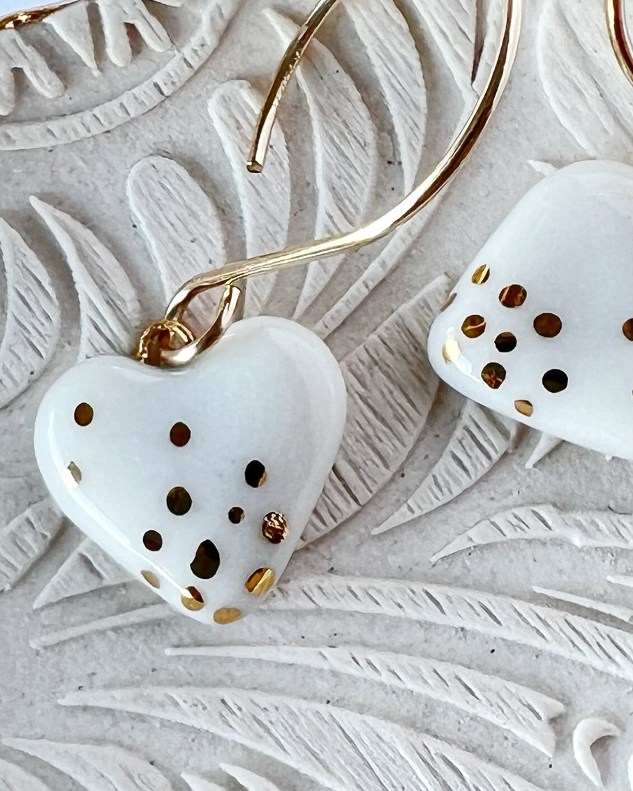 Heart Drop Earrings
